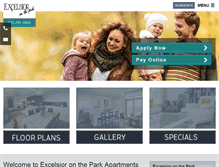 Tablet Screenshot of excelsioronthepark.com